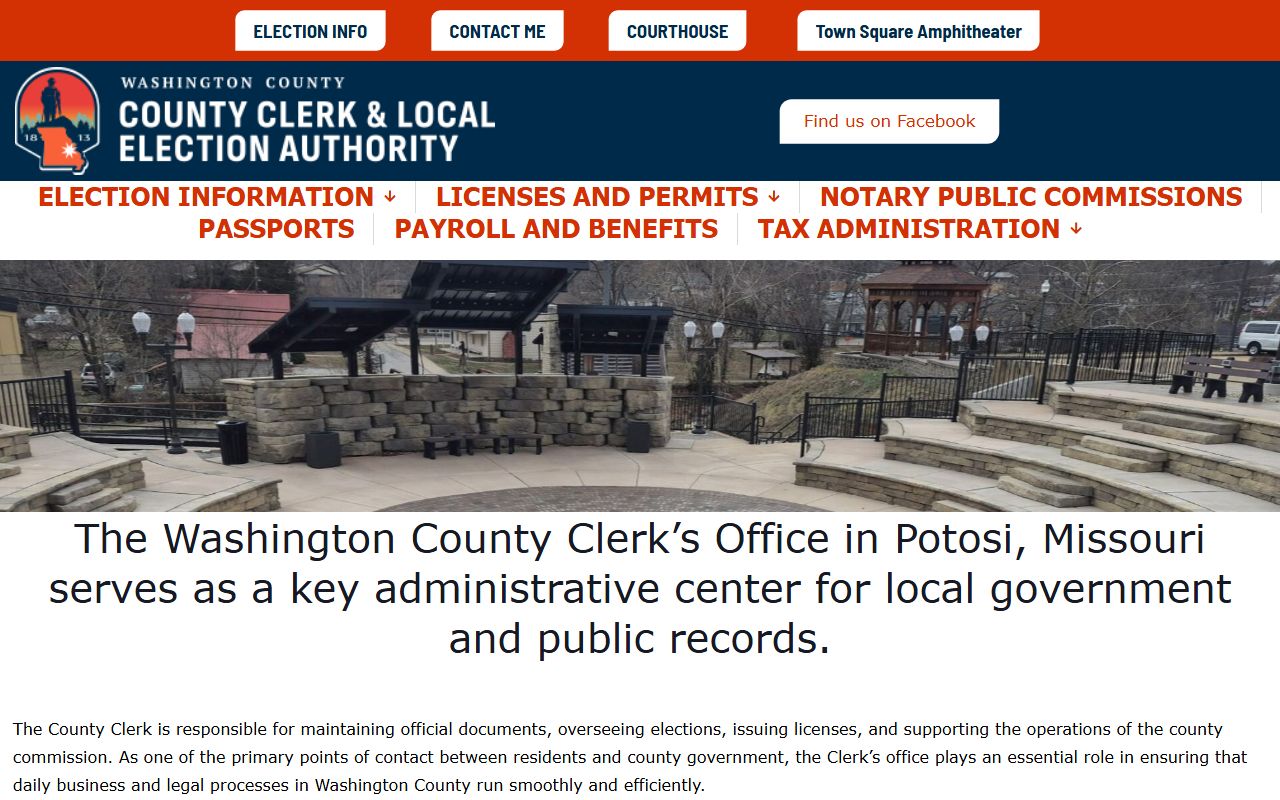 Washington County Circuit Clerk records county clerk website distinction