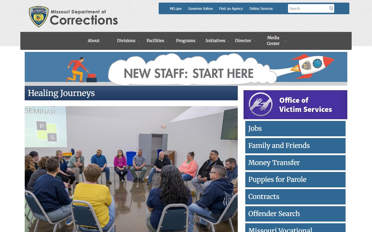 Washington County inmate records Missouri Department of Corrections homepage