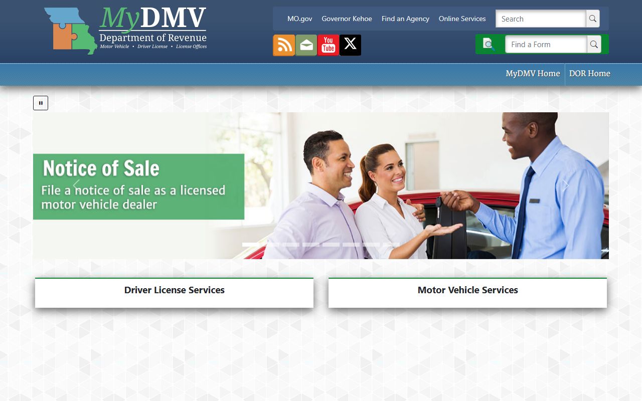 Washington County traffic court records Missouri myDMV portal